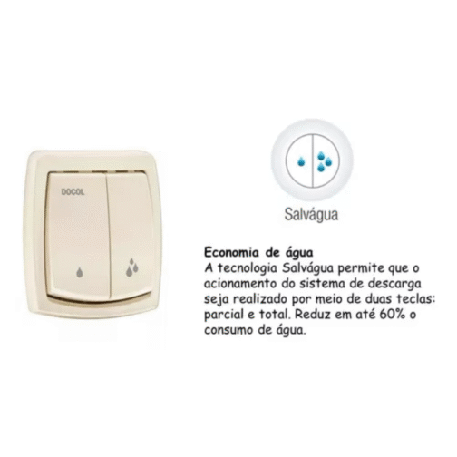 ACABAMENTO VALVULA DESC SALVAG BOX BEGE