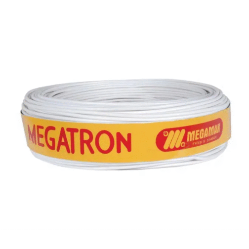 CABO COAXIAL RF 2X26AWG BRANCO C/100M