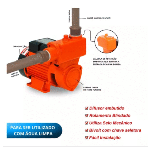 BOMBA DAGUA AUTO ASP BPA-500 1/2 HP
