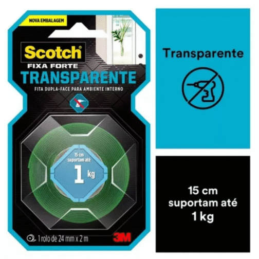 FITA DUPLA FACE FIXA FORTE TRANS 24MMX2M