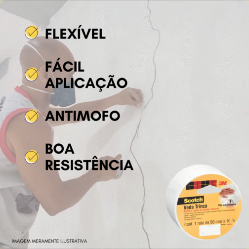 FITA VEDA TRINCA 50 MM X 10M