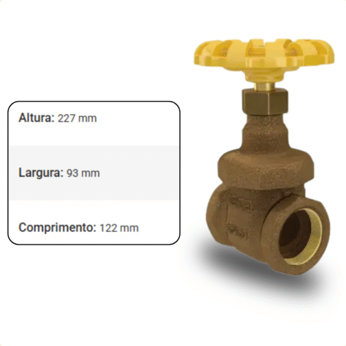 REGISTRO GAVETA B 1502 2.1/2"