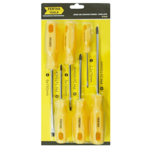 CHAVE FENDA/ PHILLIPS JG 06 PCS