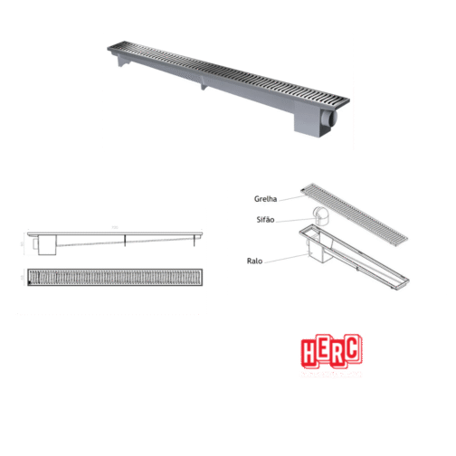RALO LINEAR MODULAVEL SIF 4030 CROM 70CM