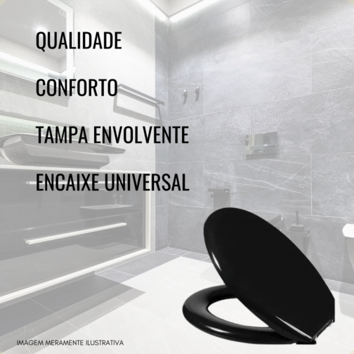 ASSENTO SANITARIO ENVOL IDEALE PRETO