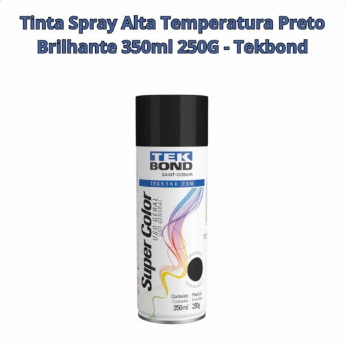 TINTA SPRAY ALTA TEMP PRETO 350ML