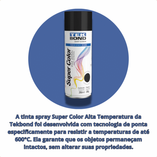 TINTA SPRAY ALTA TEMP PRETO 350ML