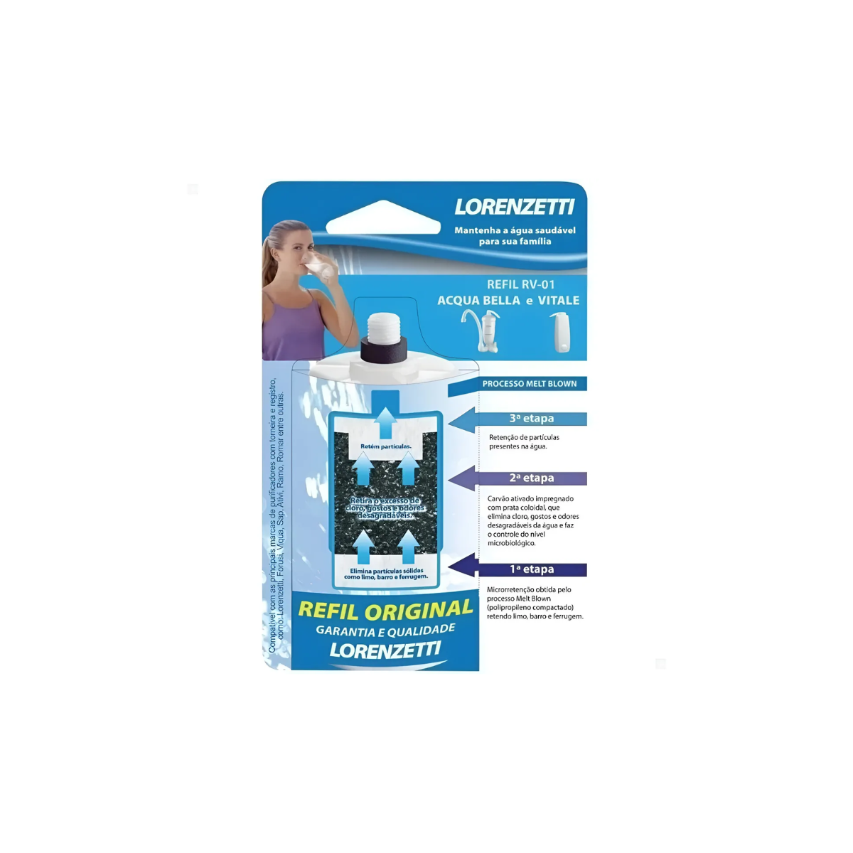 REFIL P/PURIFICADOR ACQUA BELLA / VITALE