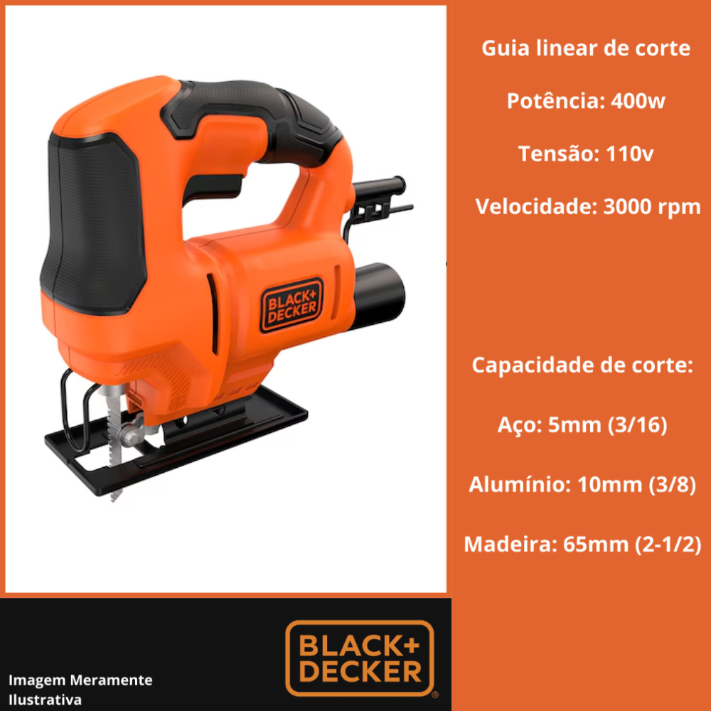 SERRA TICO-TICO 400W 127V BLACK & DECKER