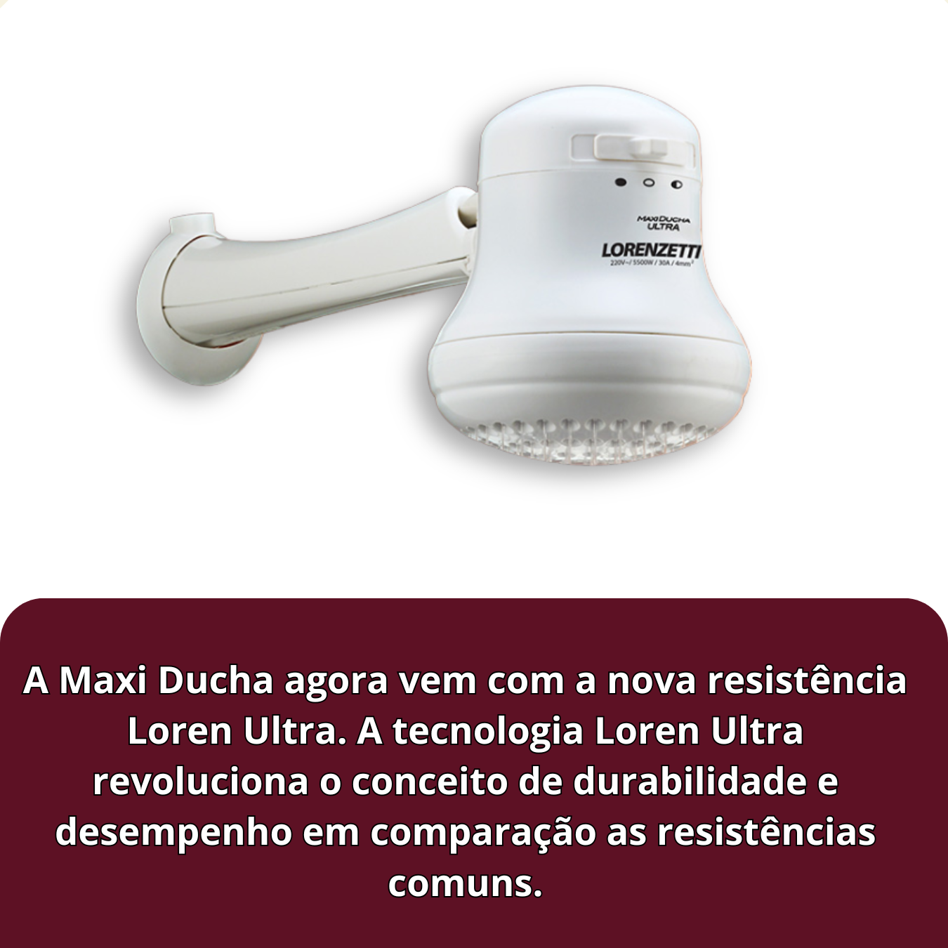 DUCHA MAXI ULTRA 3 TEMPERATUR 127V/5500W