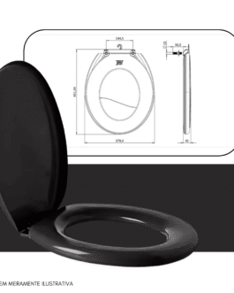 ASSENTO SANITARIO ENVOL IDEALE PRETO