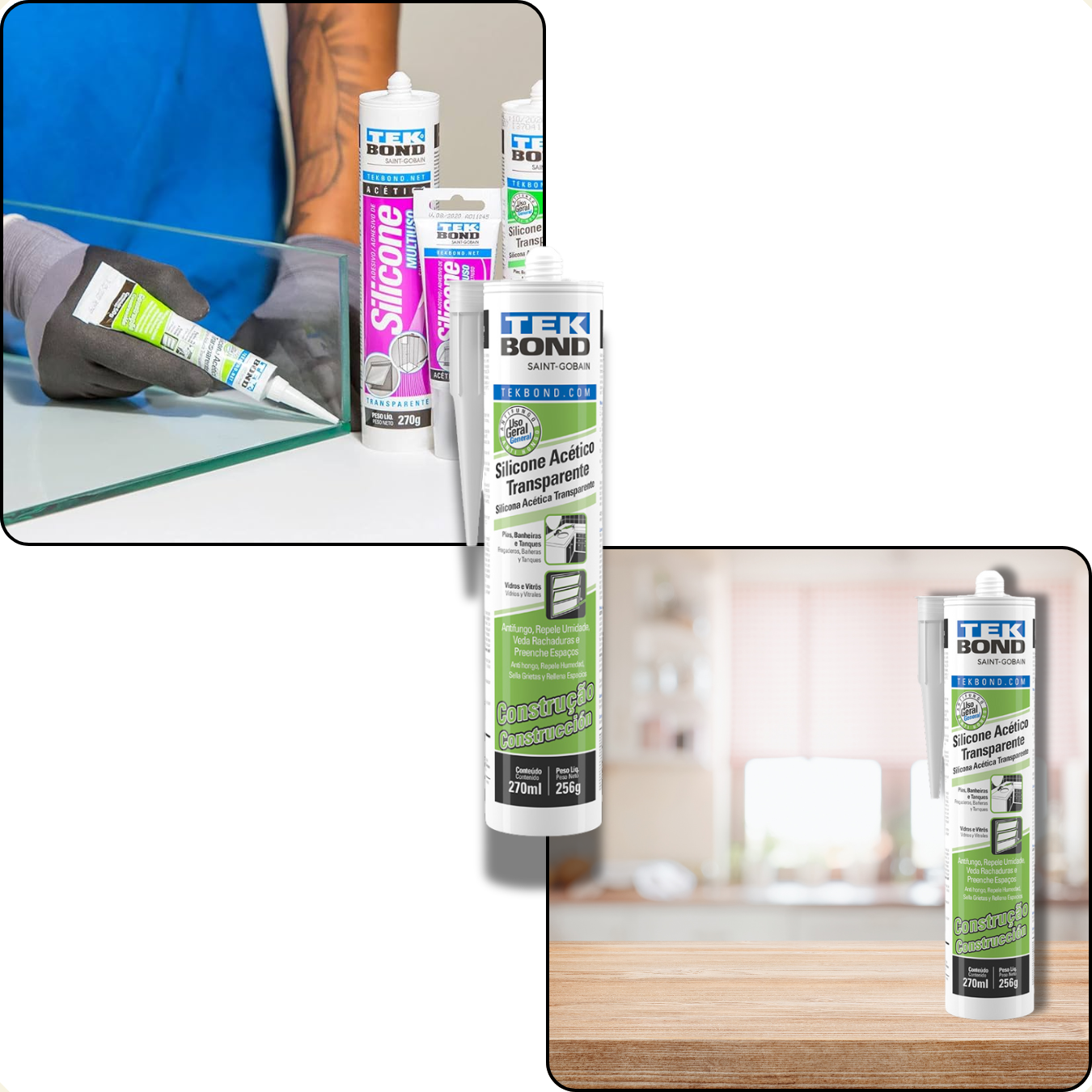 SILICONE ACETICO CONS TRANSPARENTE 256G