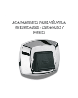 Acabamento para Válvula de Descarga Especial Docol – Cromado / Black Preto
