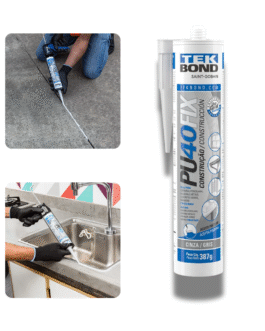 ADESIVO PU40 FIX CINZA 387G/280ML