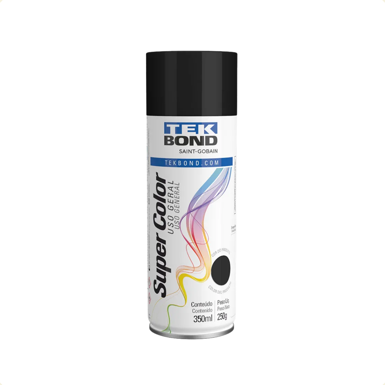 TINTA SPRAY ALTA TEMP PRETO 350ML