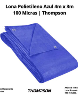LONA POLIETILENO AZUL 4 X 3M