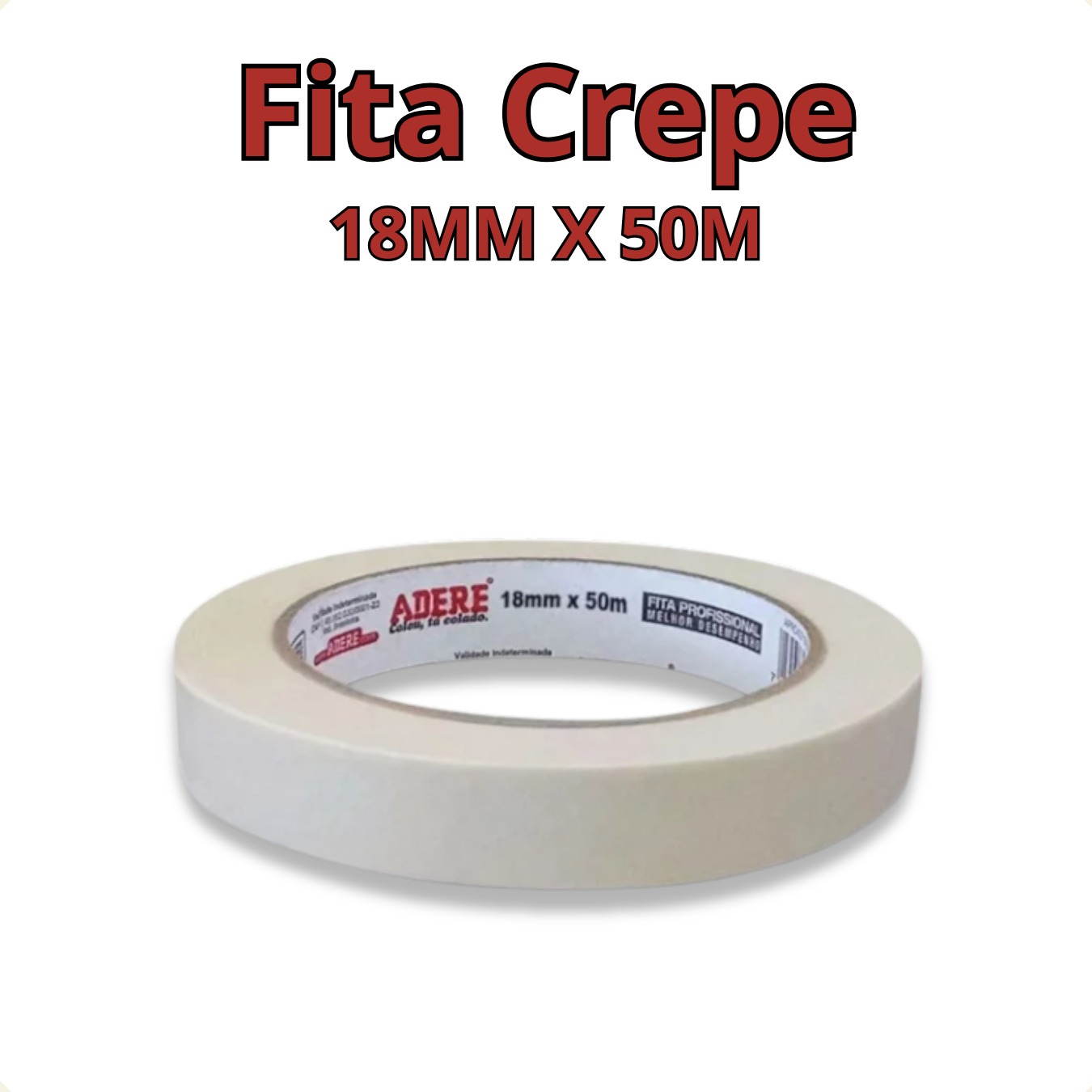 FITA CREPE 18MM X 50M USO GERAL