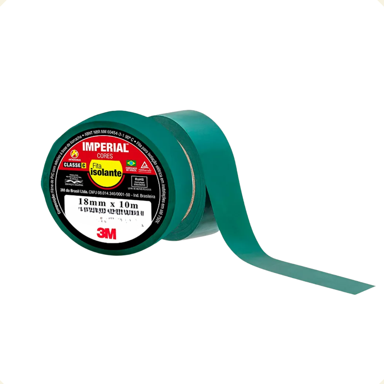 FITA ISOLANTE IMPERIAL VERDE 18MMX10M