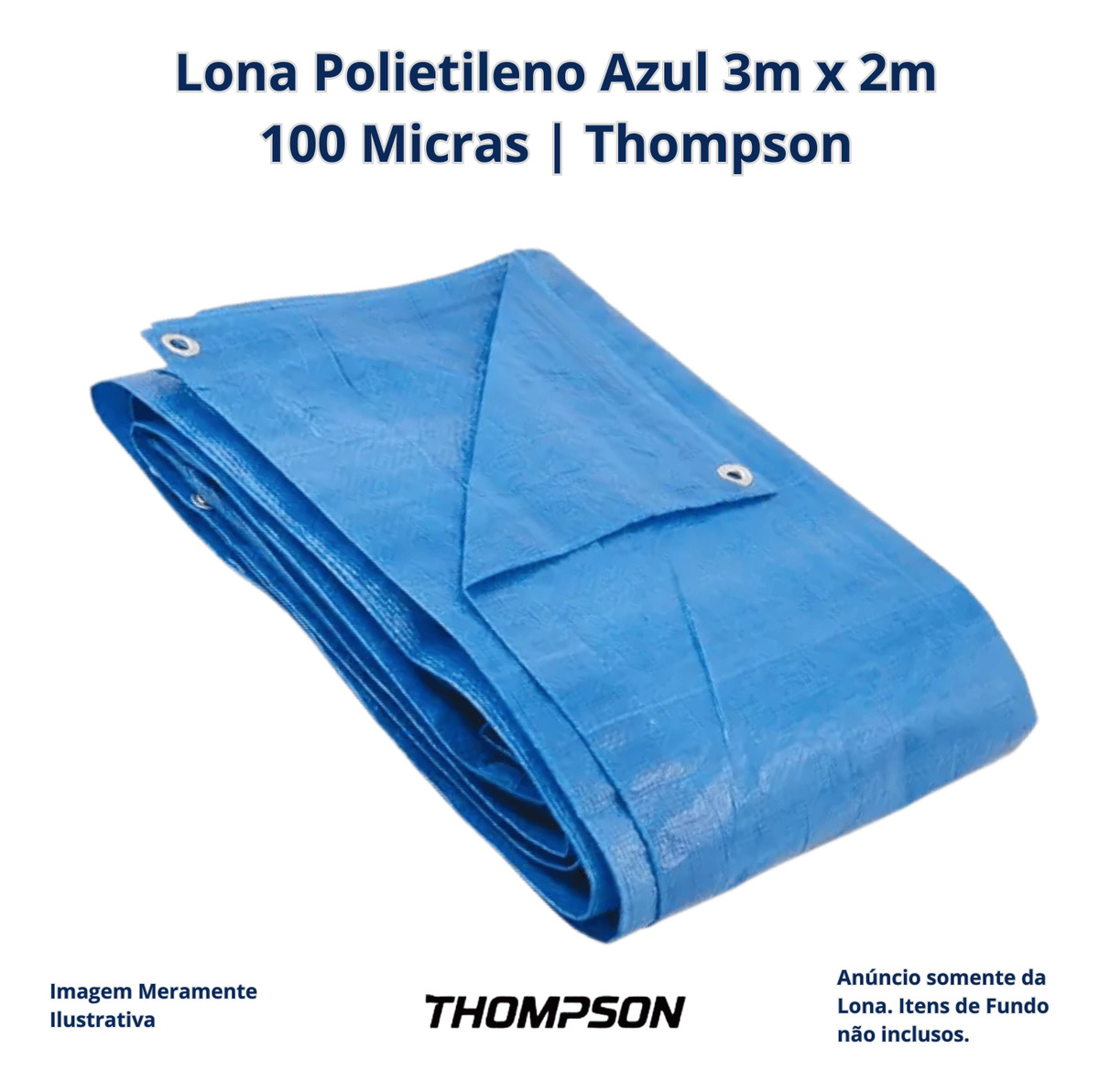 LONA POLIETILENO AZUL 3 X 2M