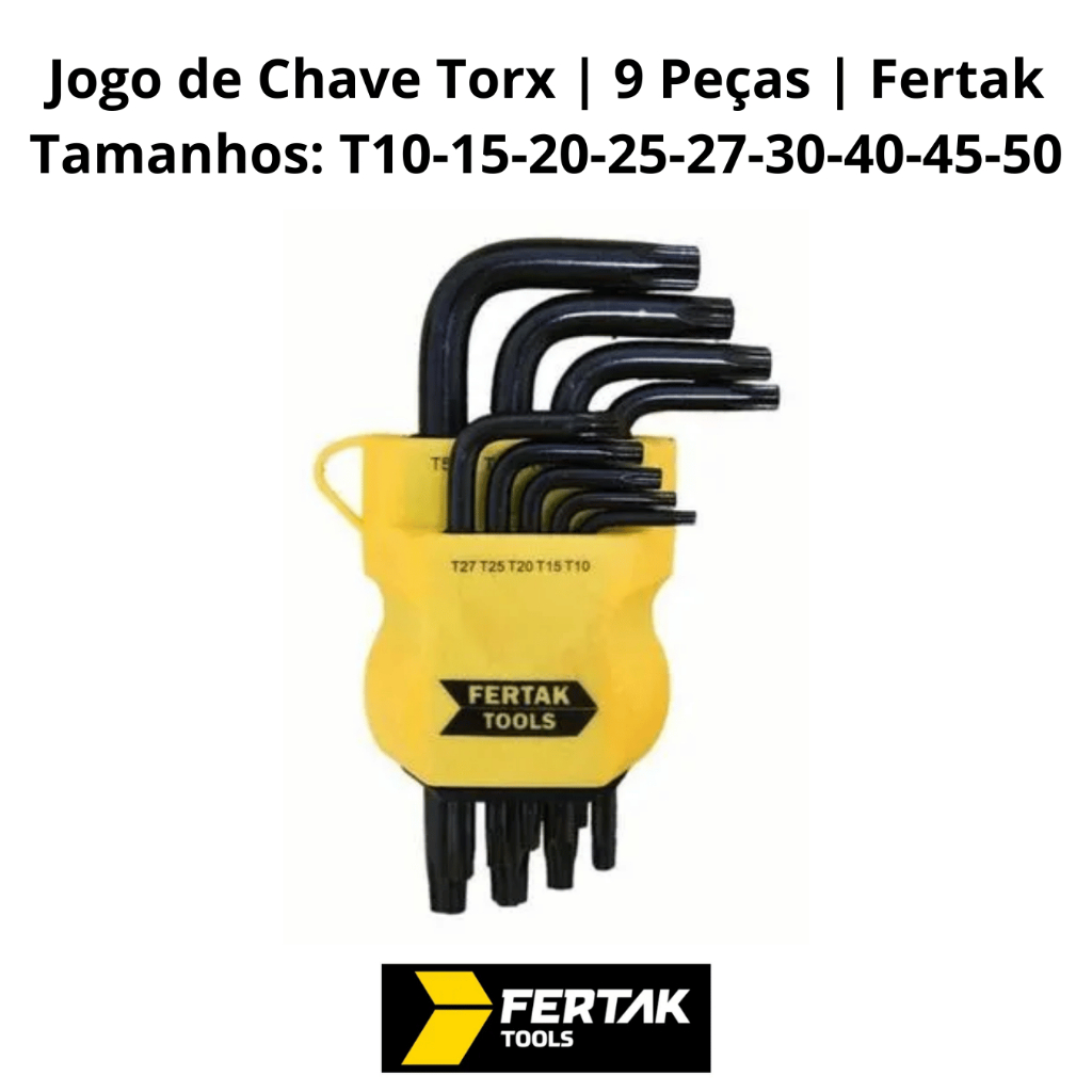 JOGO DE CHAVE TORQUE PEQ 9 PCS