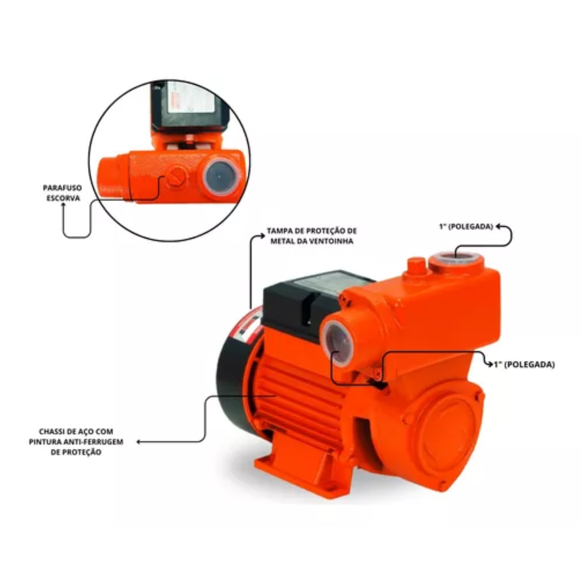 BOMBA DAGUA AUTO ASP BPA-500 1/2 HP