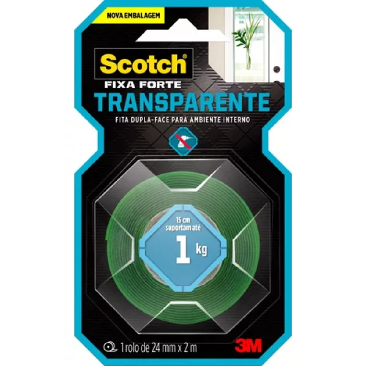 FITA DUPLA FACE FIXA FORTE TRANS 24MMX2M