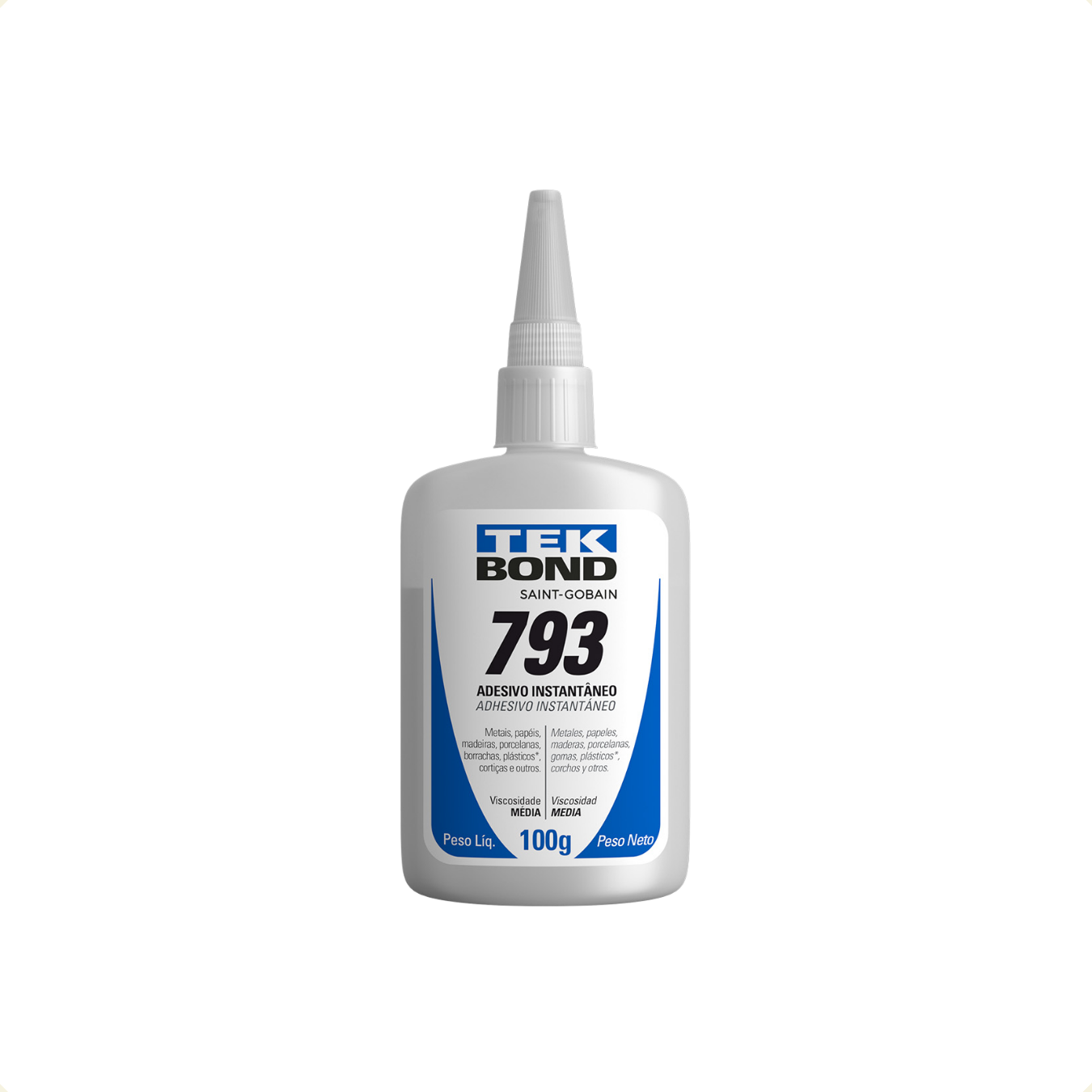 ADESIVO INSTANT 793 100G BICO ANTIENTUP